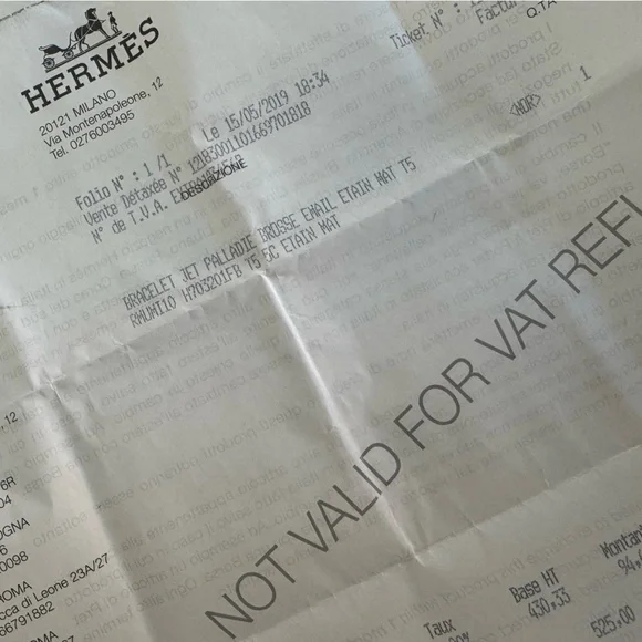 Hermes Jet Bracelet Etain T5 - Picture 11 of 11